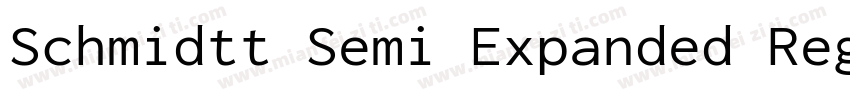 Schmidtt Semi Expanded Regular字体转换
